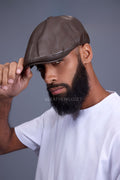 Leather Apple Jack Cap