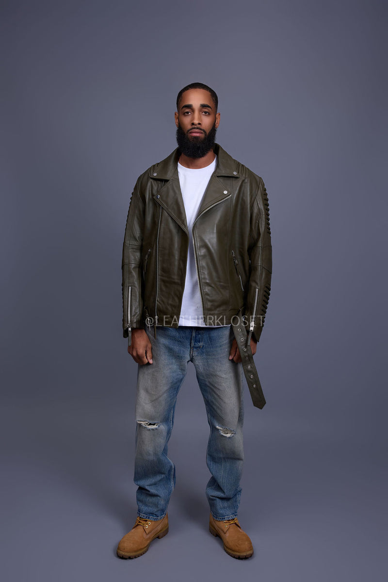 Men's Trey Biker Jacket [Olive]