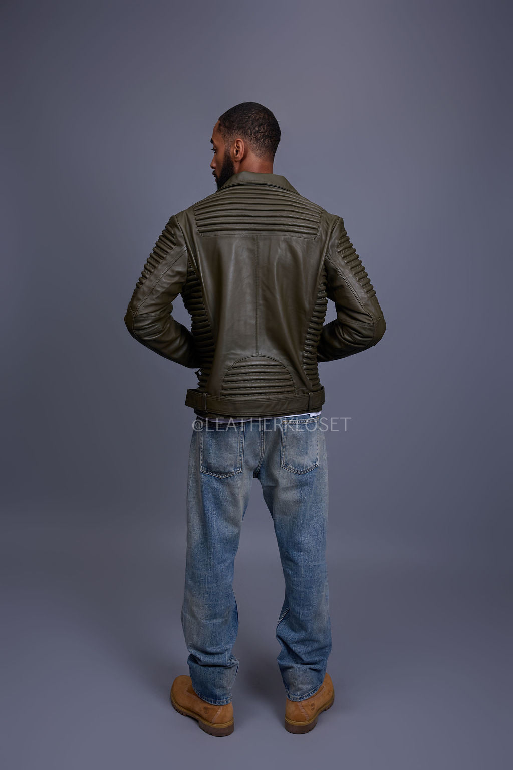 Men's Trey Biker Jacket [Olive]