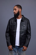 Men's Safari Leather Jacket [Black]