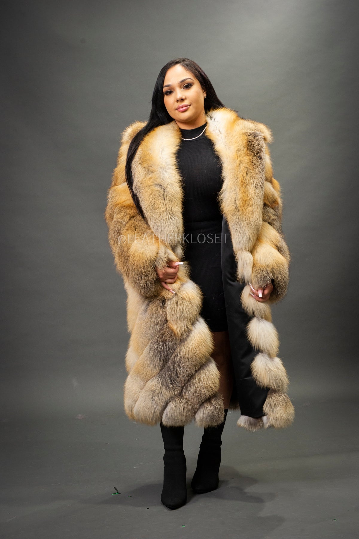 Women's Vivian 3/4 Fox Coat [Red Fox]