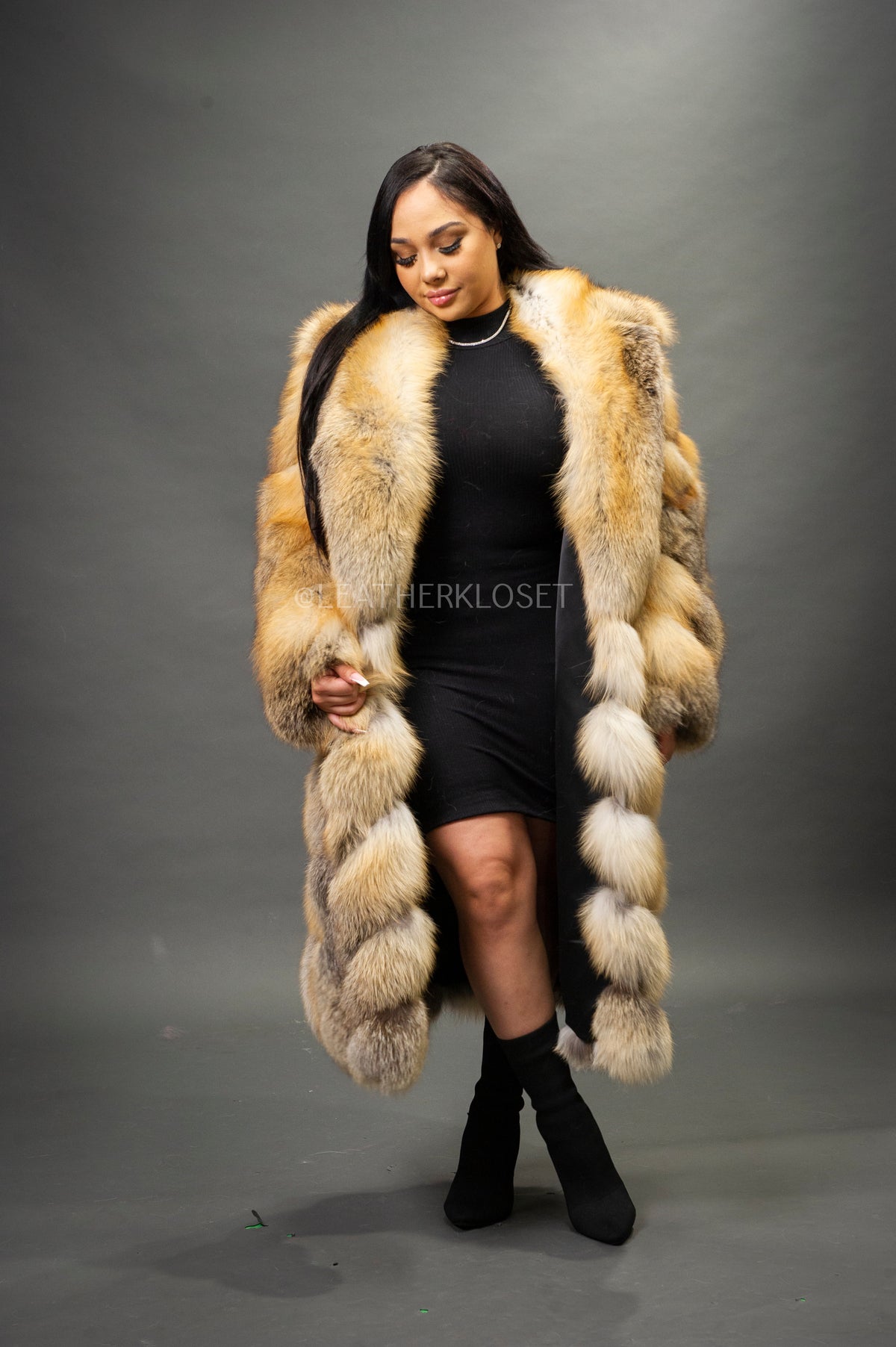 Women's Vivian 3/4 Fox Coat [Red Fox]