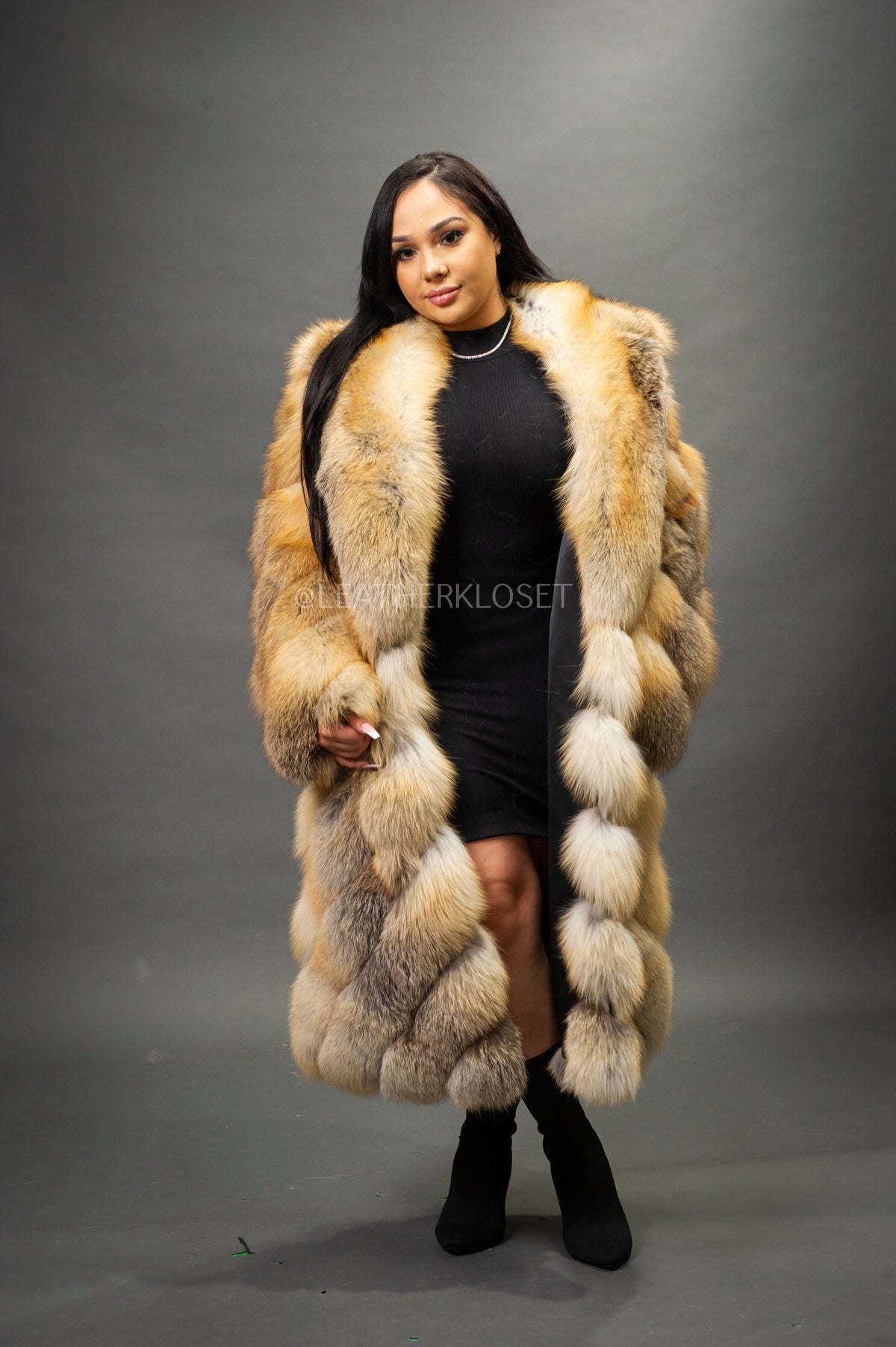 Women's Vivian 3/4 Fox Coat [Red Fox]