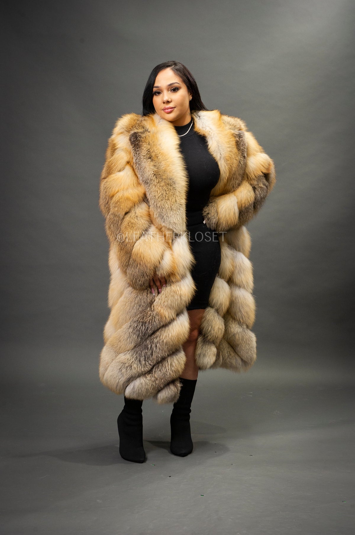 Women's Vivian 3/4 Fox Coat [Red Fox]