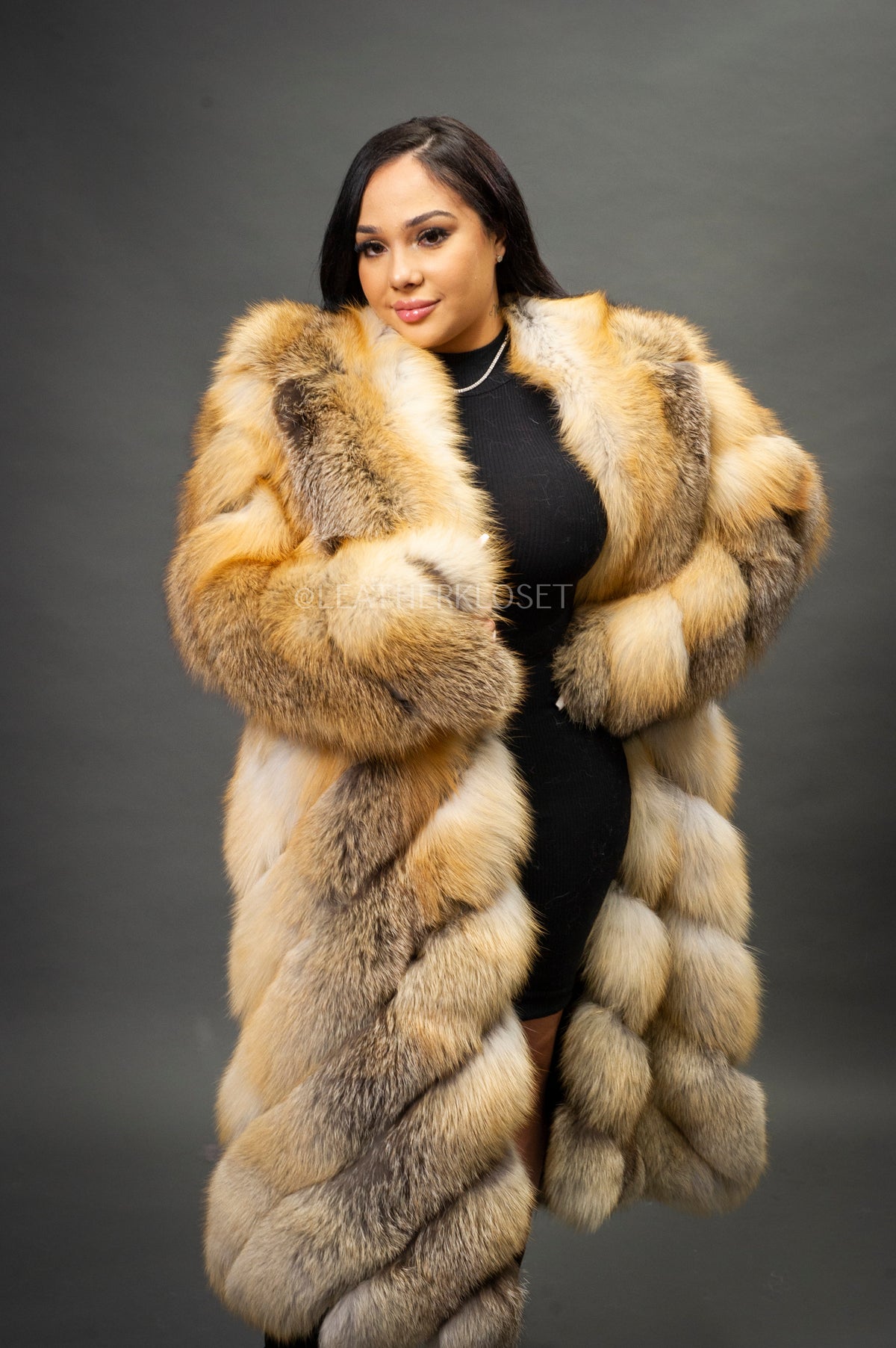 Women's Vivian 3/4 Fox Coat [Red Fox]