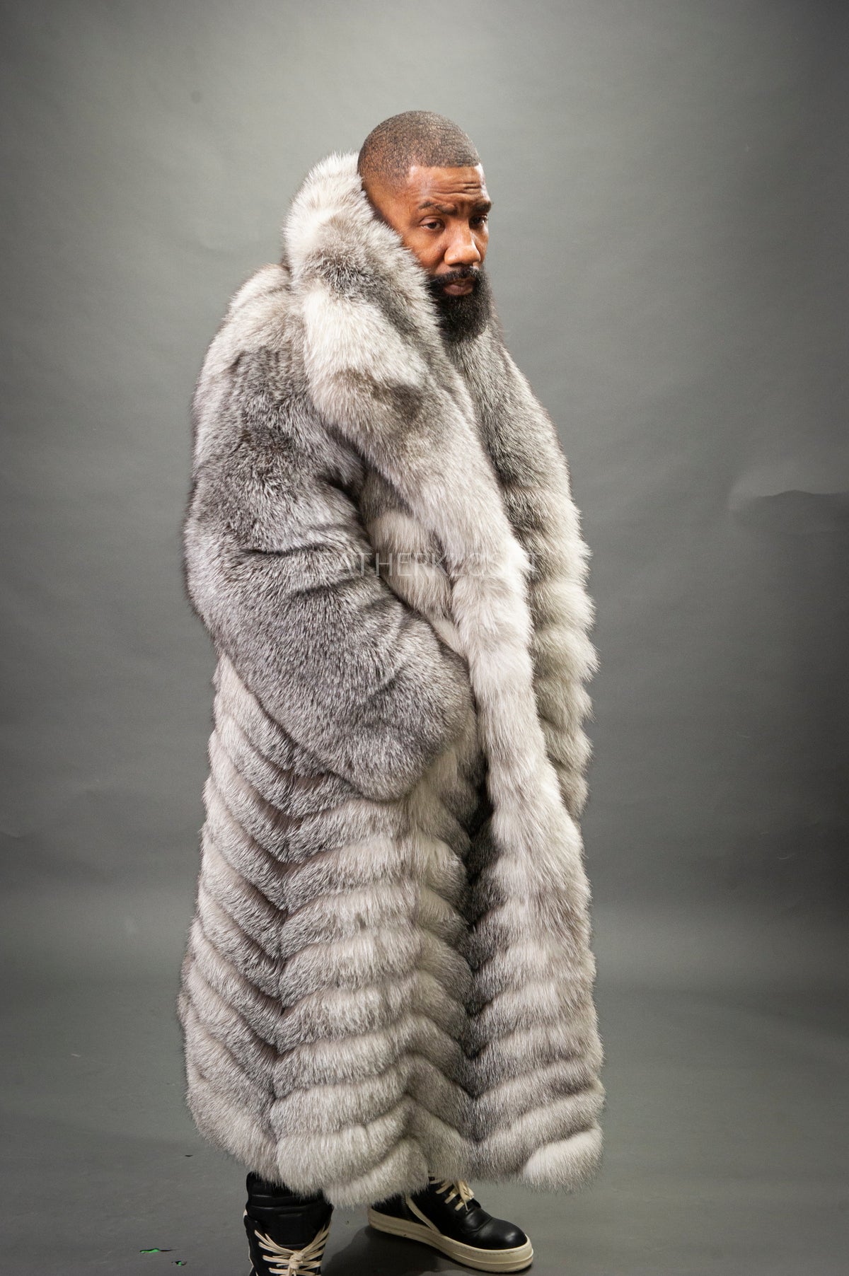 Men's Fight-Night Fox Coat [Silver Fox]