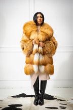 Women's Remi 3/4 Fox Coat [Natural Red Fox]