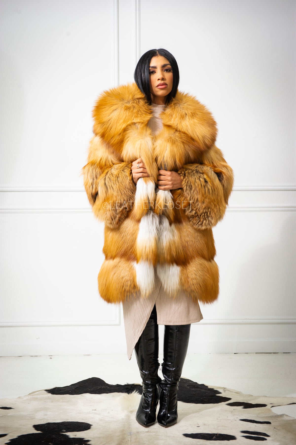 Women's Remi 3/4 Fox Coat [Natural Red Fox]