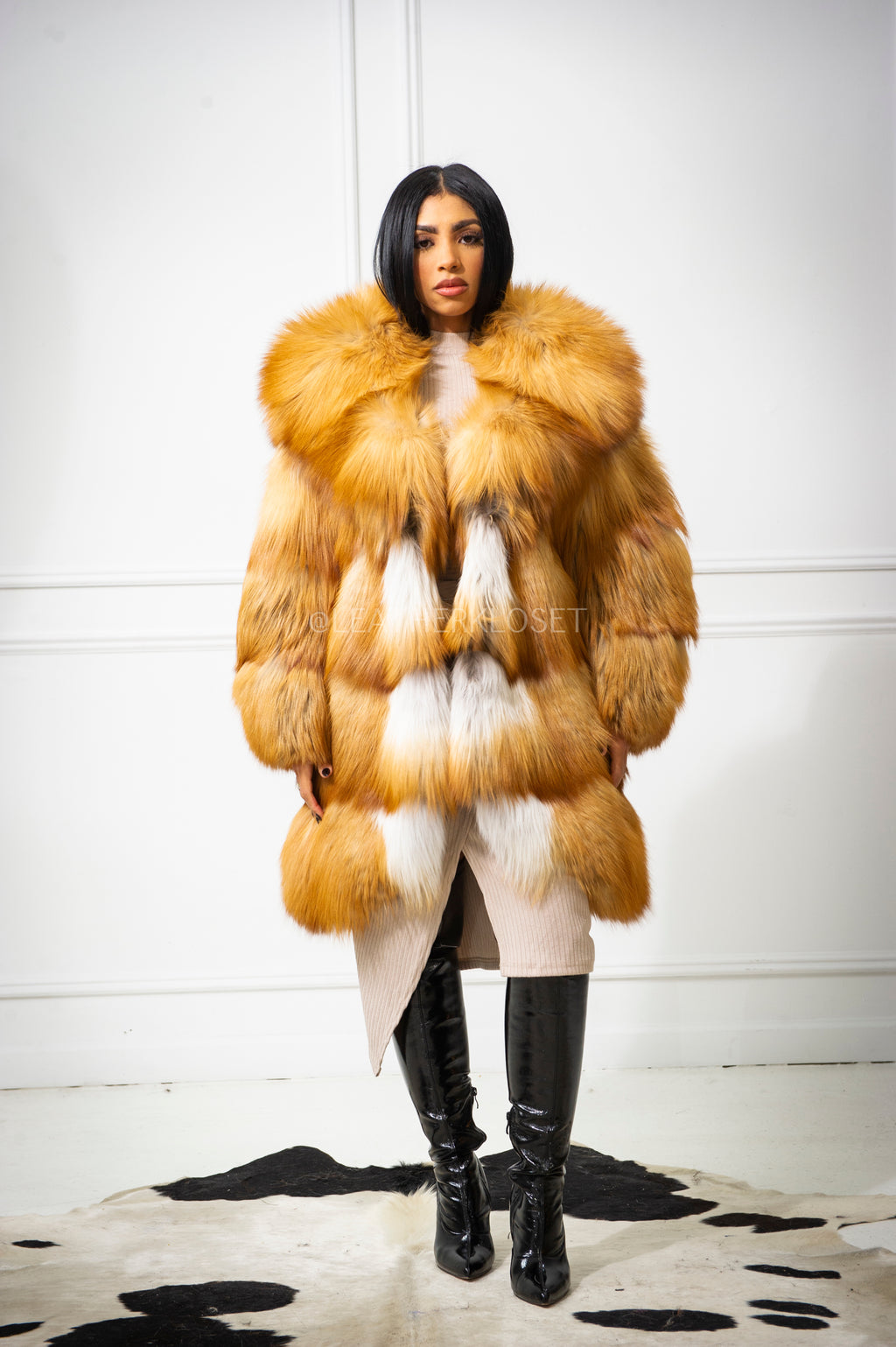 Women's Remi 3/4 Fox Coat [Natural Red Fox]