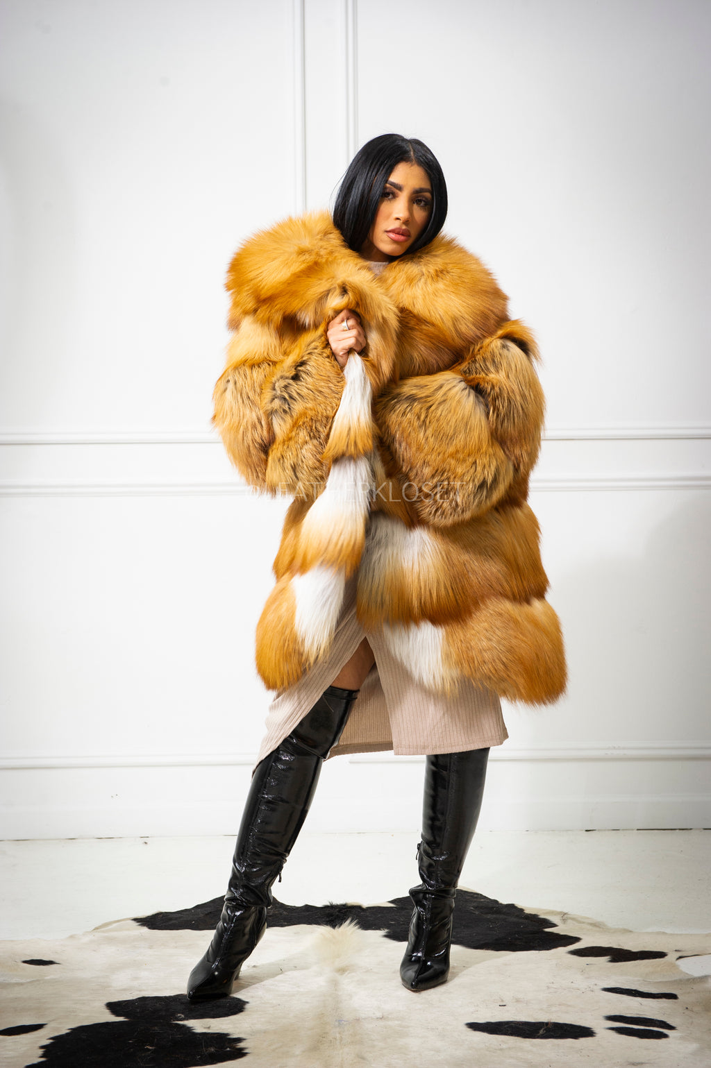 Women's Remi 3/4 Fox Coat [Natural Red Fox]