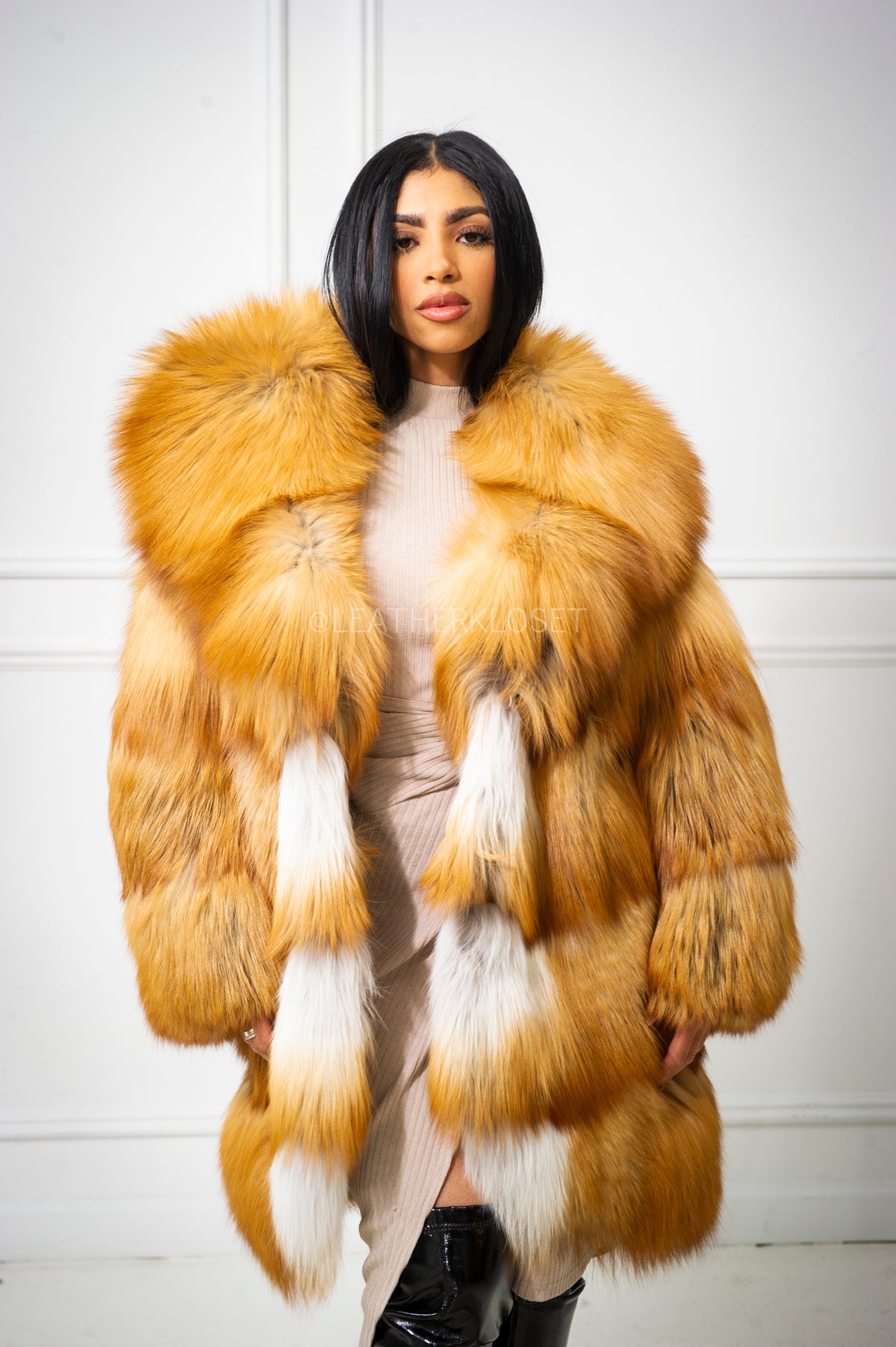 Women's Remi 3/4 Fox Coat [Natural Red Fox]