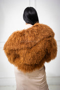 Women's Celia Mongolian Fur Jacket [Oatmeal]