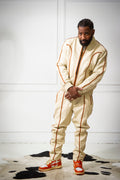 Men’s Brayden Leather Track Suit Sweatsuit