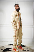 Men’s Brayden Leather Track Suit Sweatsuit