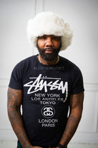 Unisex Rabbit Fur Trooper Hat [White]