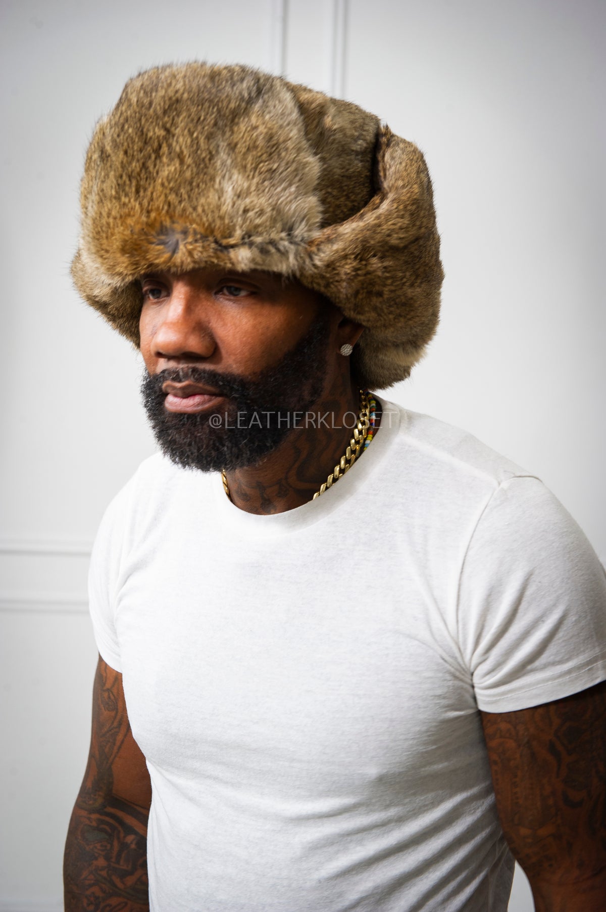Unisex Rabbit Fur Trooper Hat