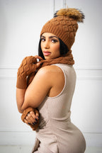 Women's Cashmere Gift Set [Brown]