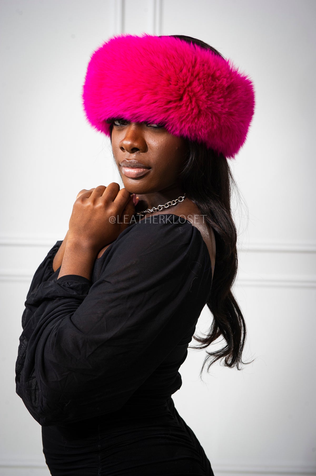 Women's Fox Headband [Hot Pink]