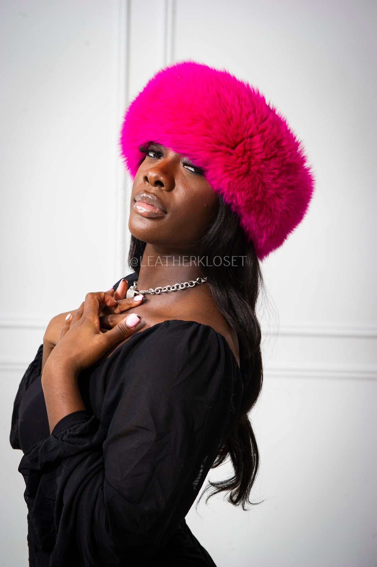 Women's Fox Headband [Hot Pink]