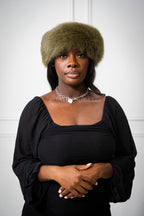 Women's Fox Headband [Olive Green]
