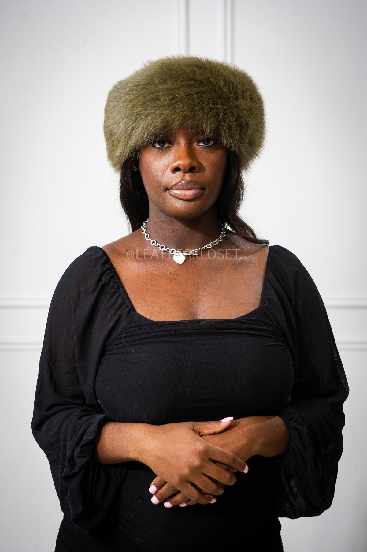 Women's Fox Headband [Olive Green]