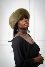 Women's Fox Headband [Olive Green]