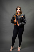 Women's Gianna Jacket [Black/Saddle]