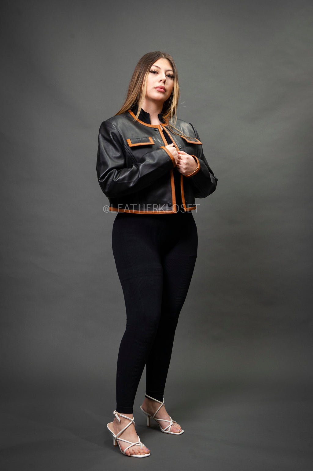 Women's Gianna Jacket [Black/Saddle]