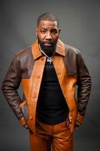 Men's Luther Leather Shirt [Brown/Saddle]