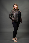 Women's Lily Leather Shirt [Copper]