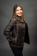 Women's Lily Leather Shirt [Copper]