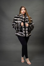 Women's Chinchilla Bomber Jacket
