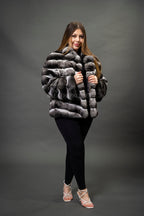 Women's Chinchilla Bomber Jacket