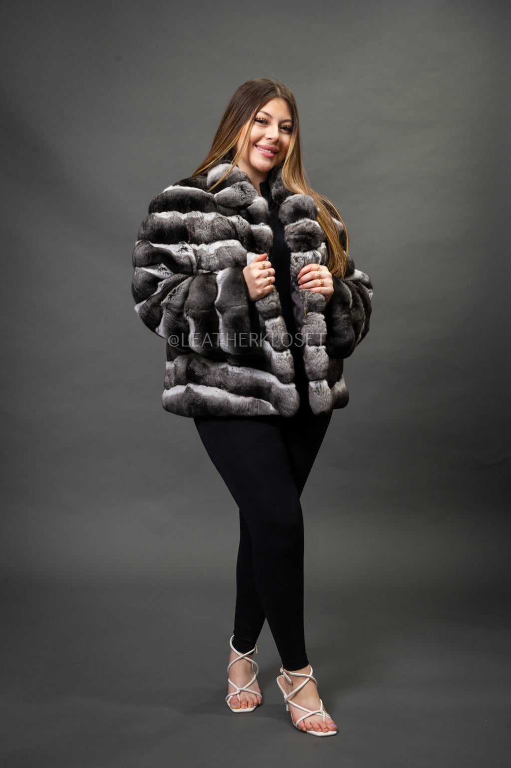 Women's Chinchilla Bomber Jacket