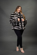 Women's Chinchilla Bomber Jacket