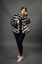 Women's Chinchilla Bomber Jacket