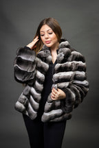 Women's Chinchilla Bomber Jacket