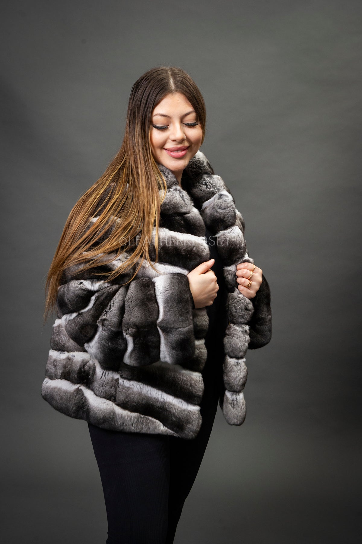 Women's Chinchilla Bomber Jacket