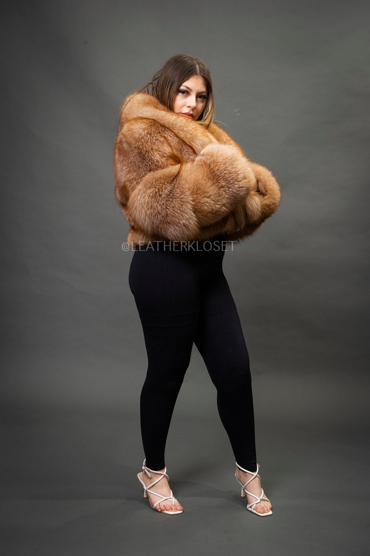 Women's Charlotte Crop Fox Bomber [Rust Fox]