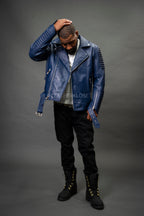 Men's Trey Biker Jacket [Navy]