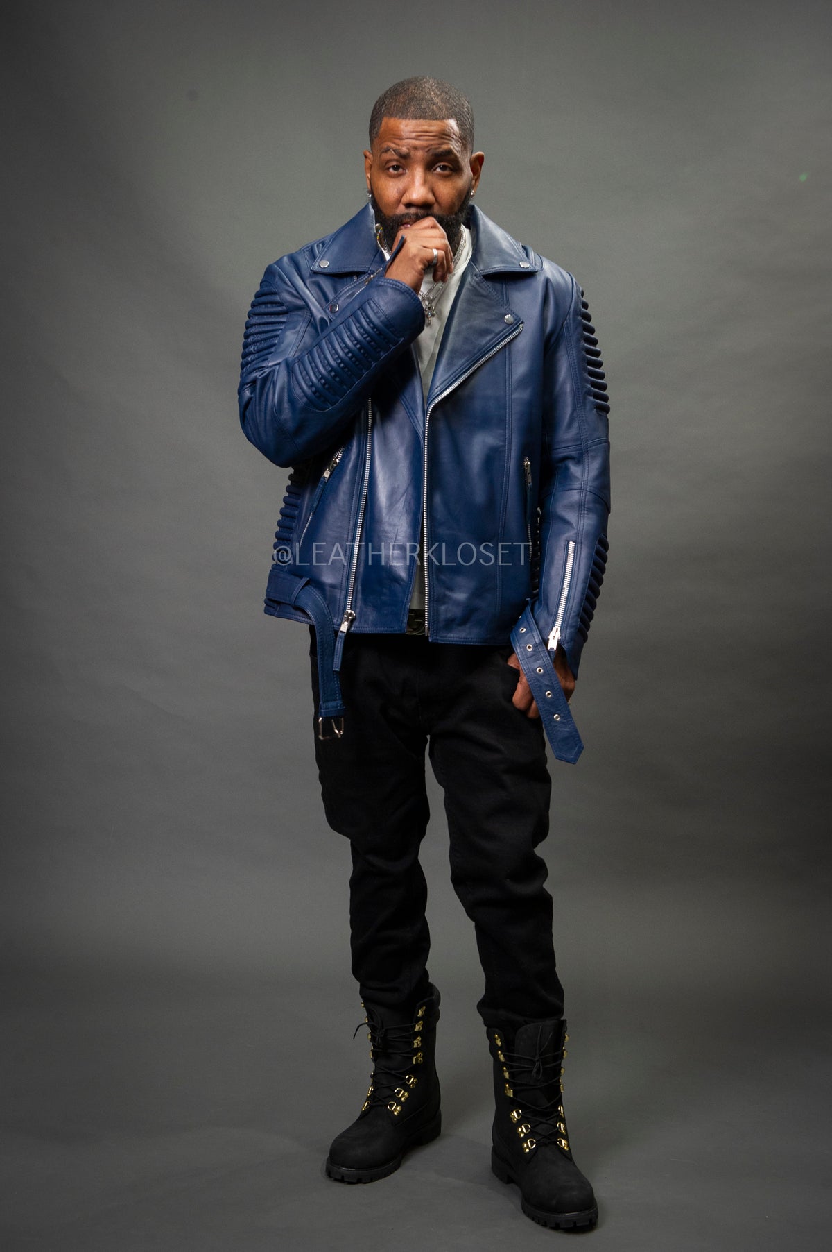 Men's Trey Biker Jacket [Navy]