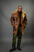 Men's Cole Sheepskin Shearling 3/4 Jacket [Chocolate]
