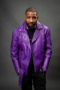 Men's Trey Biker Jacket [Purple]