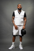 Men's Leather Brooklyn Vest [White]