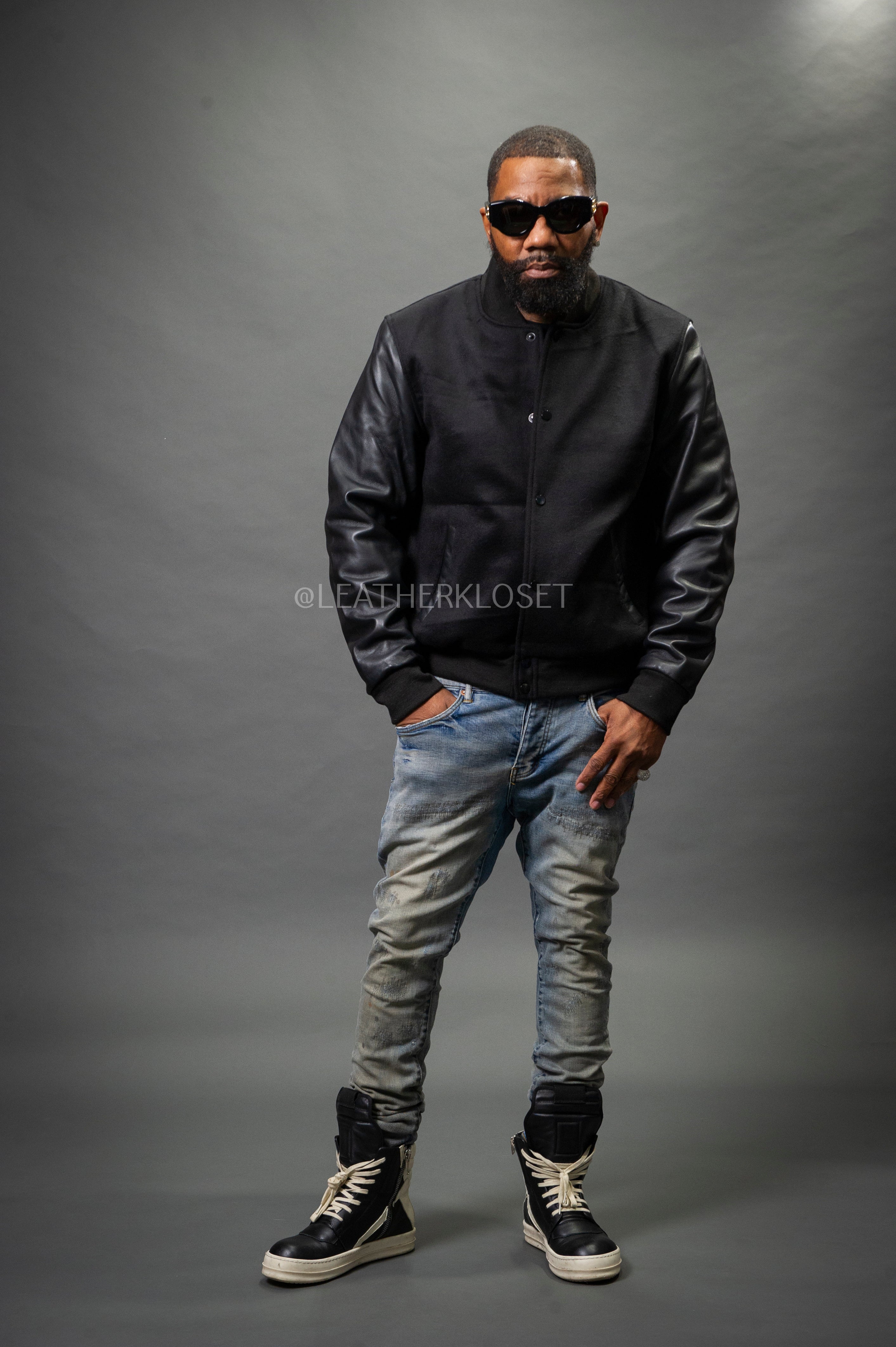 ジャケット LMC CLASSIC WOOL VARSITY JACKET black 0LM23SJK107BLK df9cc6397adcb1b7db4e3fb9864020