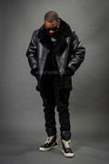 Men's Asher Sheepskin Shearling Coat [Black]