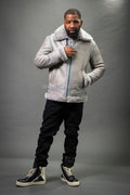 Men's B-3 Bomber Classic Sheepskin Shearling [Grey]