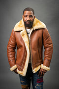 Men's B-3 Bomber Classic Sheepskin Shearling [Tan]