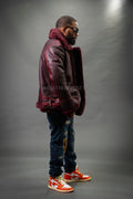 Men's B-3 Bomber Classic Sheepskin Shearling [Burgundy]