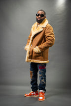 Men's Asher Sheepskin Shearling Coat [Tan]